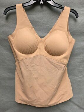 Honeylove Womens Sz XL Liftwear Shapewear Tank Top Tan Nude Seamless